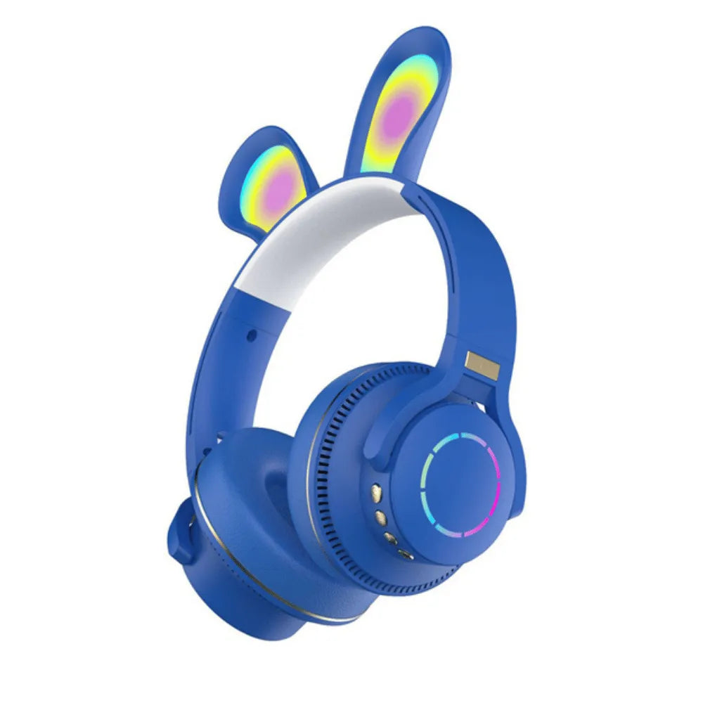 HEADPHONE BLUETOOTH C/ ORELHA DE COELHO E LUZES RGB - ALTOMEX - B-19-E