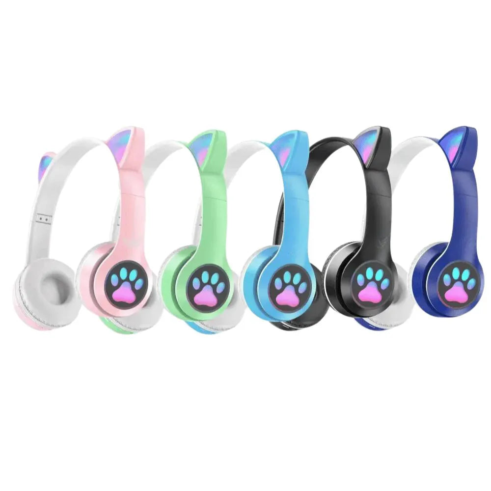 HEADPHONE BLUETOOTH C/ ORELHA DE GATINHO E LUZES RGB - ALTOMEX - B-19B