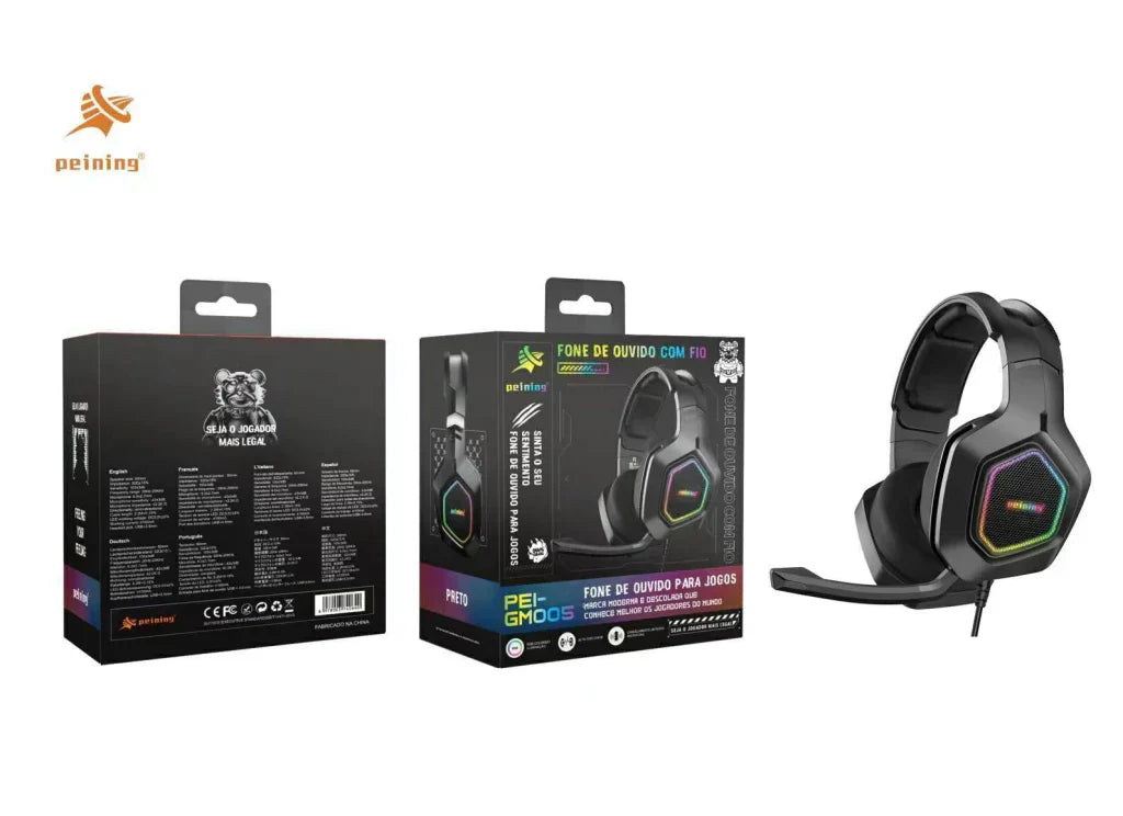 FONE DE OUVIDO C/ FIO GAMER PEI-GM005 PEINING