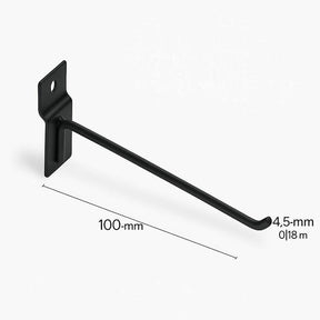 Gancho para Painel Canaletado 10cm — Kit com 100 Unidades