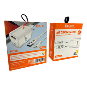 KIT CARREGADOR 2 USB 3.1A - AGOLD - CA22