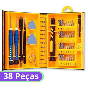 Kit de Chaves Magnéticas p/ Reparo de Celulares - 38Pçs - Exbom - 2672