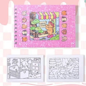 Livro de Colorir Caderno Espiral com Desenhos