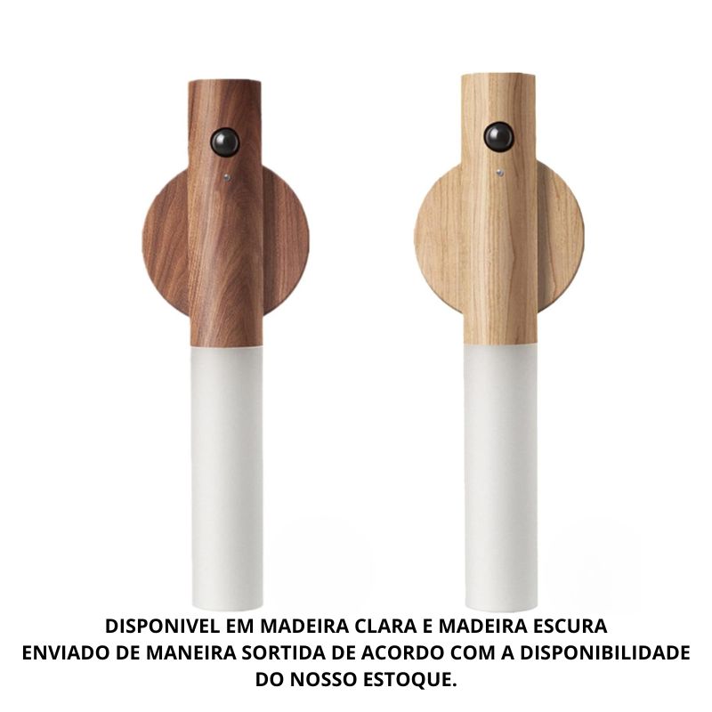 Luminária Bastão Luz LED Recarregável Sensor Movimento