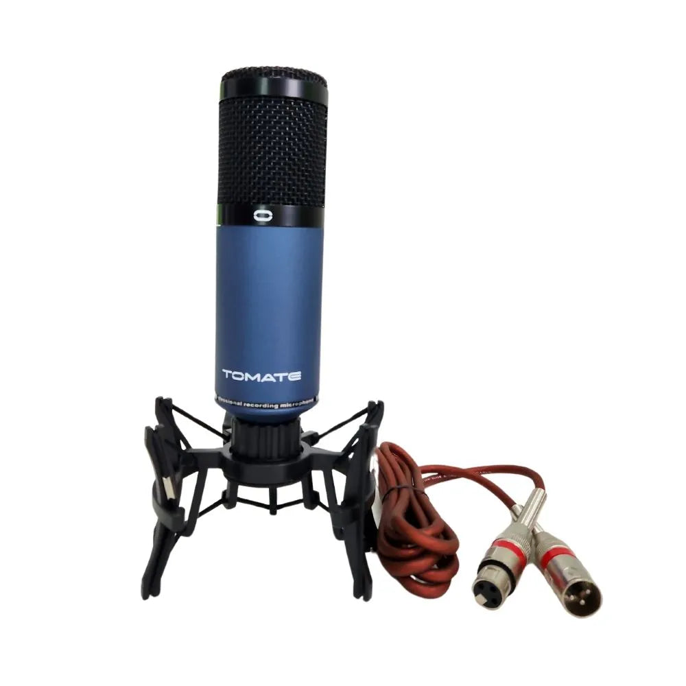 MICROFONE CONDENSADOR DE ESTÚDIO - TOMATE - MT-1048V