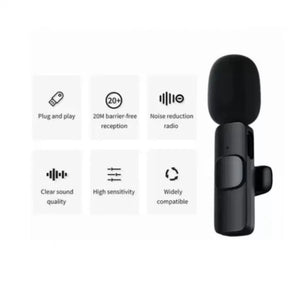 MICROFONE DE LAPELA SEM FIO 2 EM 1 - TIPO-C - K11-TY-2IN1