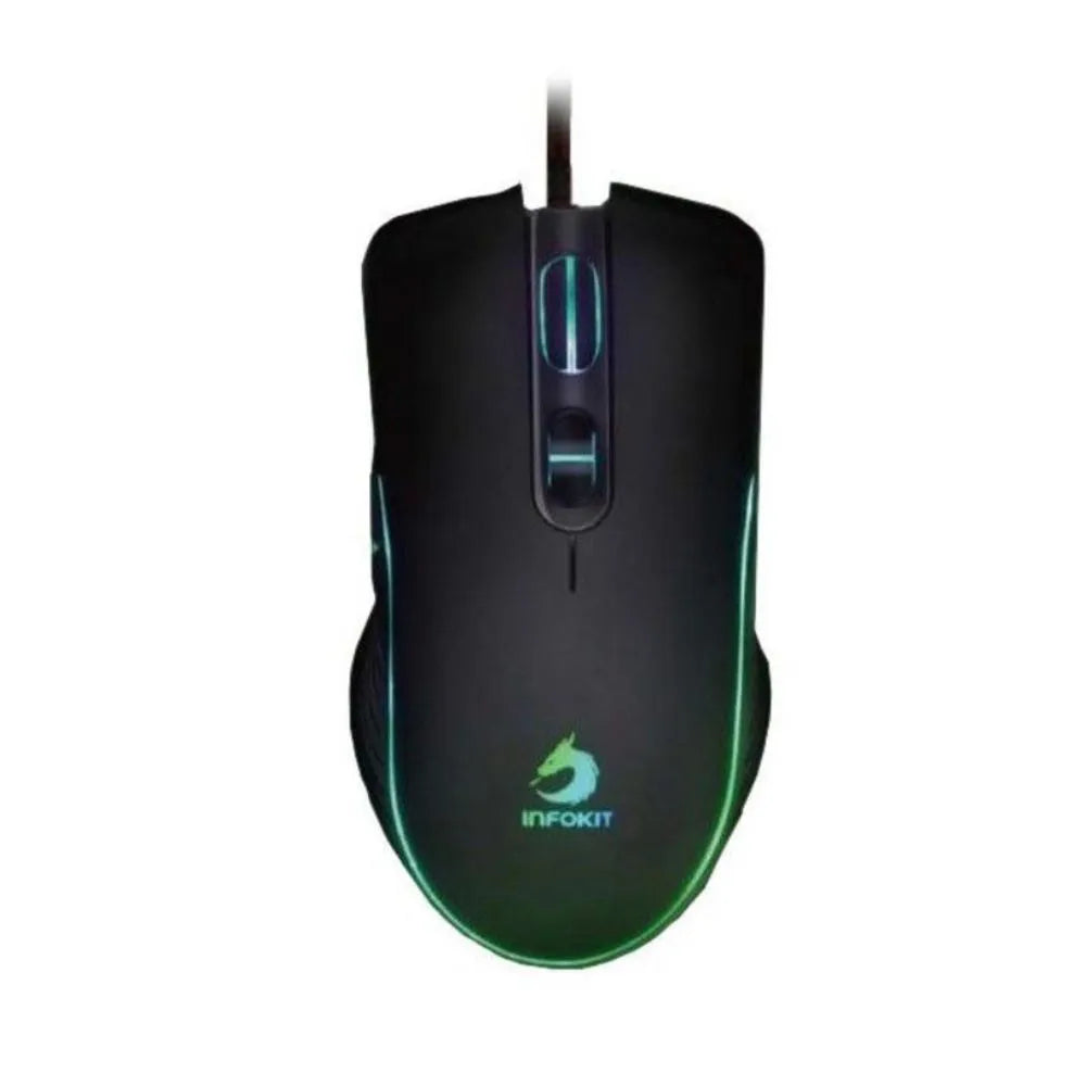 MOUSE GAMER USB LED RGB DPI 6400 E BOTÕES LATERAIS XSOLDADO - EXBOM - GM-V550