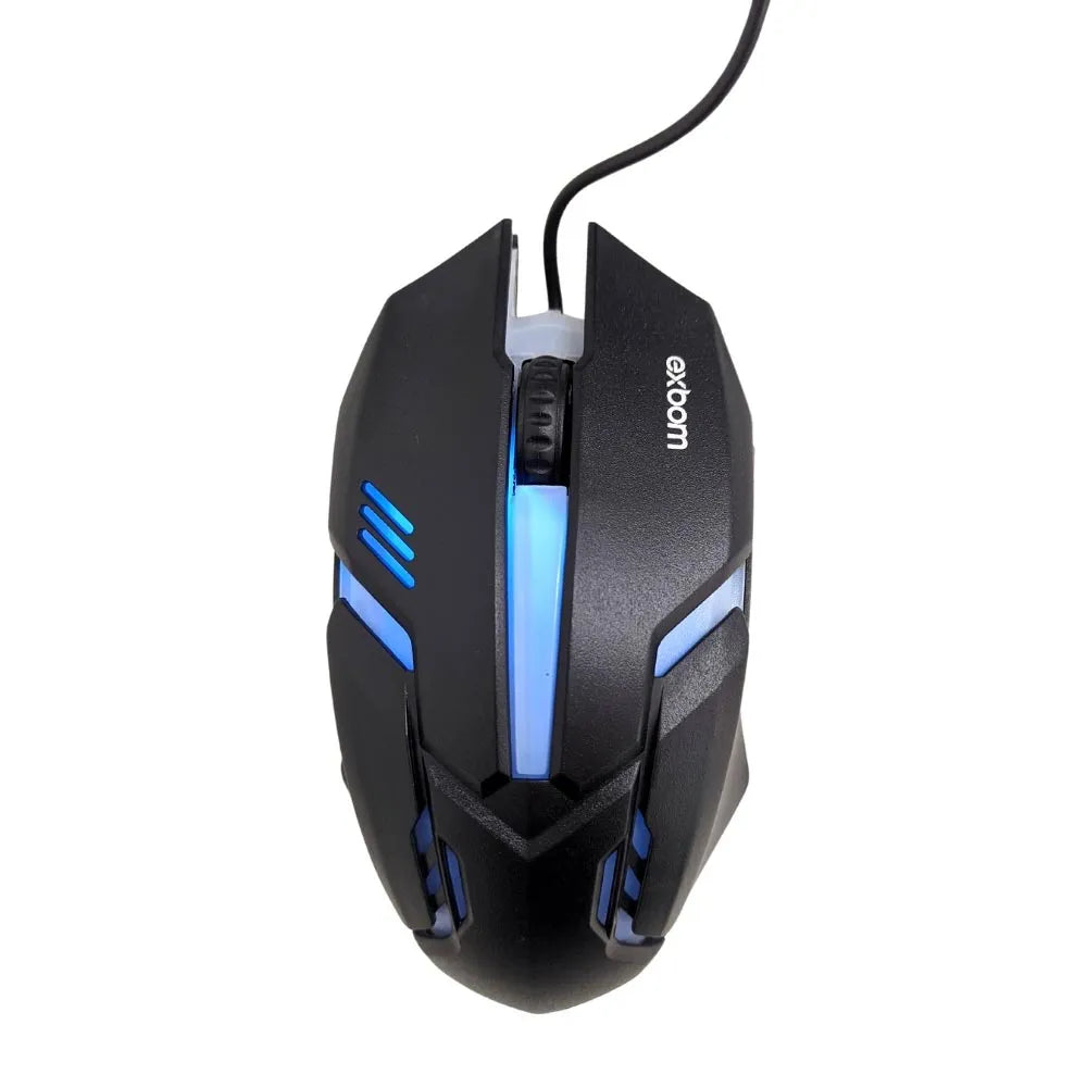 MOUSE OPTICAL COM FIO USB E LED - EXBOM - MS-62