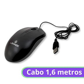 MOUSE ÓPTICO COM FIO - LEHMOX - LEY-1506