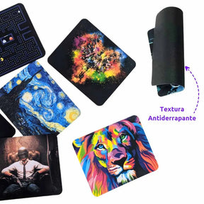 MOUSE PAD - 180X220X2MM - ESTAMPAS SORTIDAS - EXBOM - MP-2218
