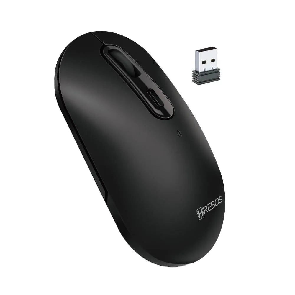 MOUSE SEM FIO BUSINESS COM ADAPTADOR 2.4G - HREBOS - HS-761