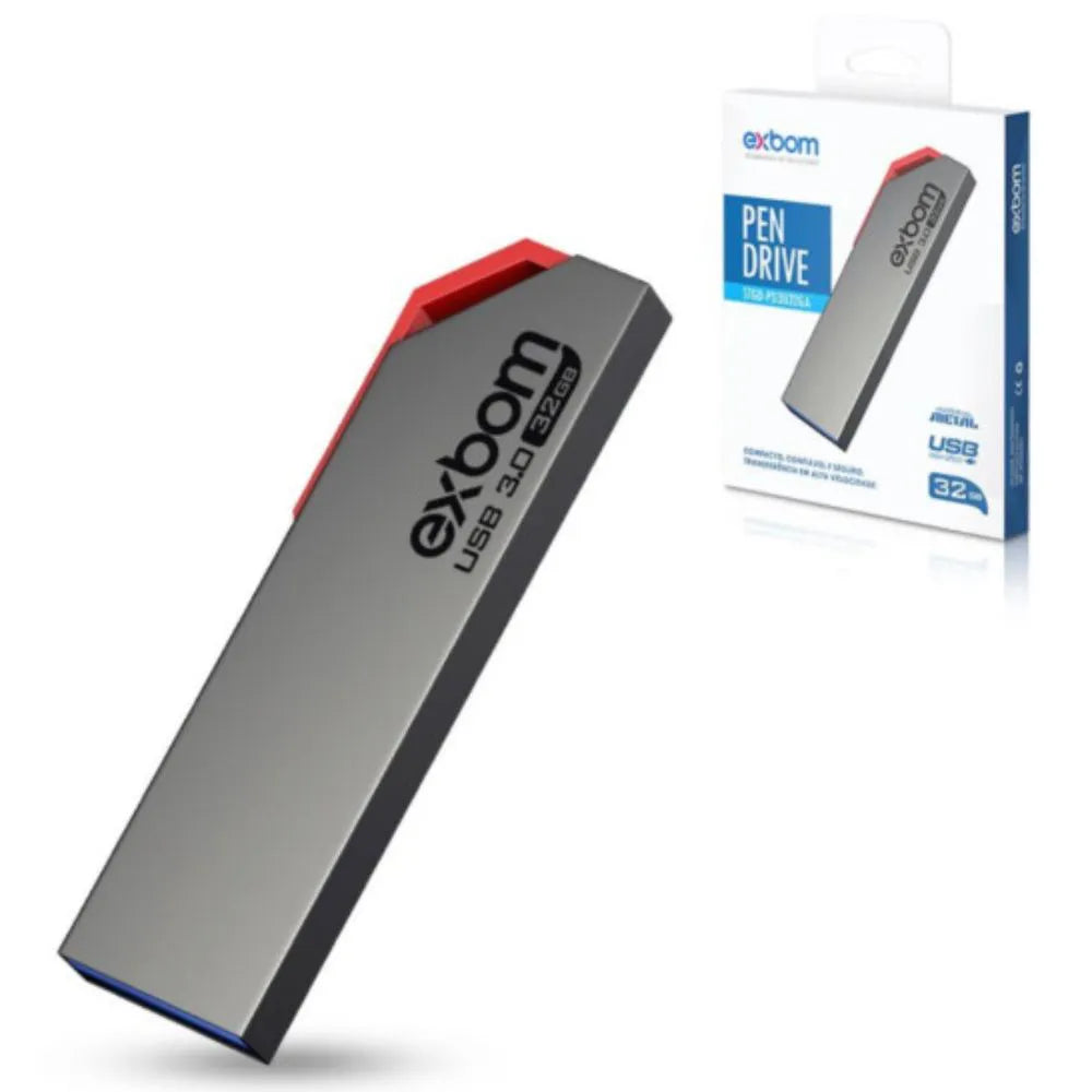PEN DRIVE 32GB METAL USB 3.0 - STGD-PD3U32GA - EXBOM