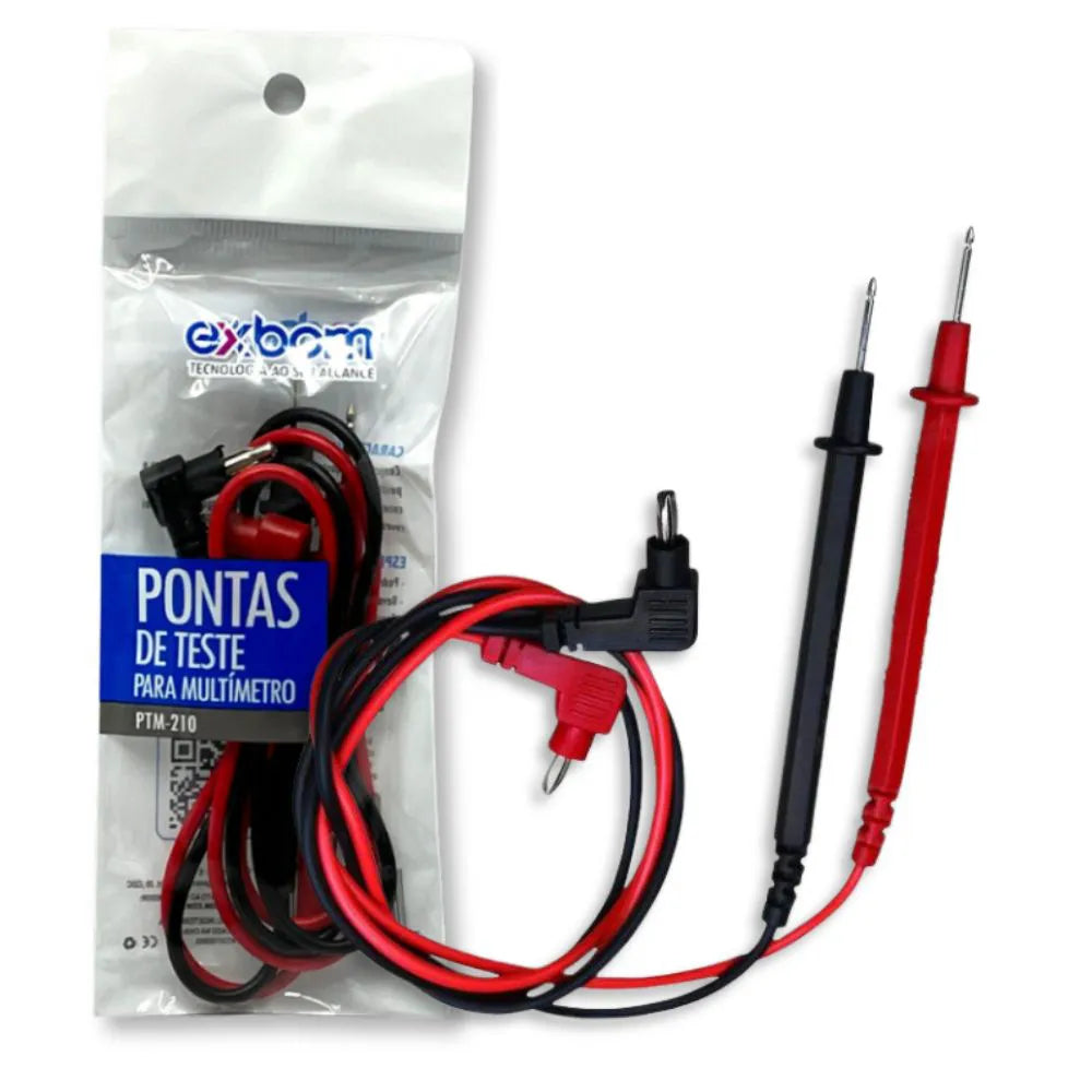 Pontas de Teste p/ Multímetro 1000V - Exbom - PTM-210
