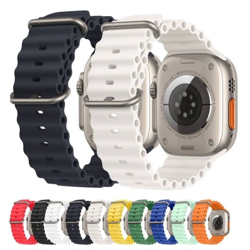PULSEIRA PARA APPLE WATCH - SILICONE OCEANO