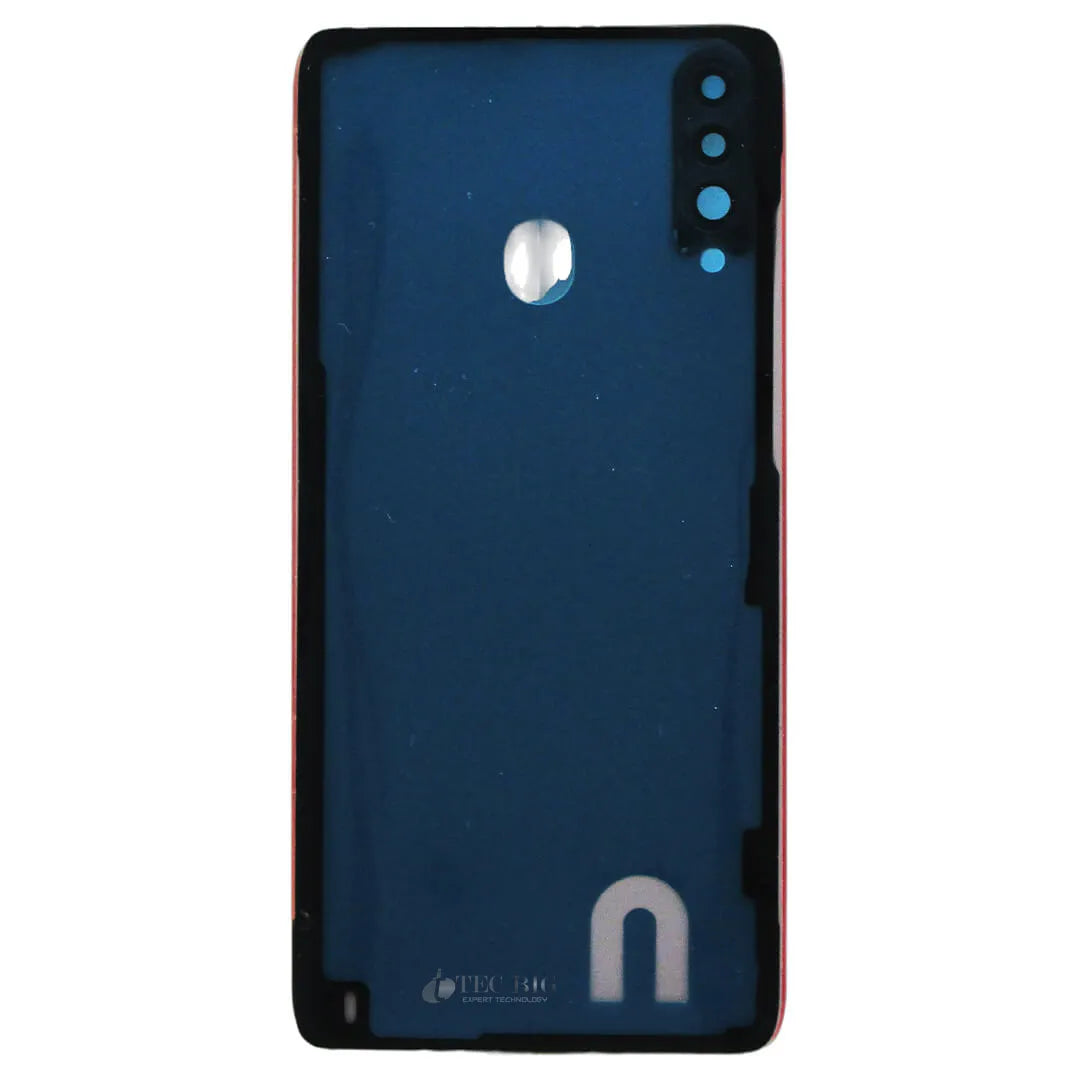TAMPA TRASEIRA PARA SAMSUNG A20S / A207 AZUL ESCURO C/LENTE ORIGINAL NACIONAL