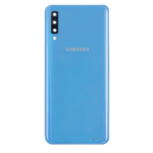 TAMPA TRASEIRA PARA SAMSUNG A70 / A705 AZUL CLARO ORIGINAL NACIONAL