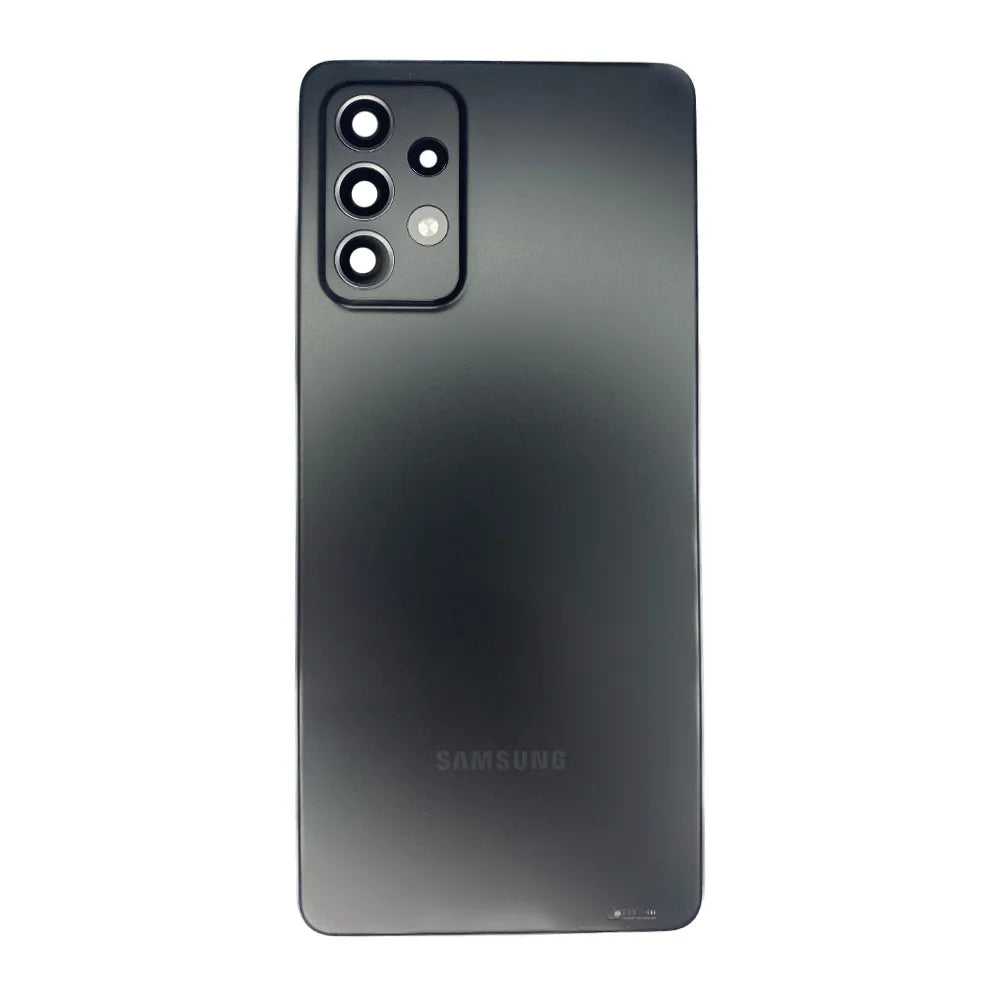 TAMPA TRASEIRA PARA SAMSUNG A72 / A725 C/LENTE PRETO ORIGINAL NACIONAL