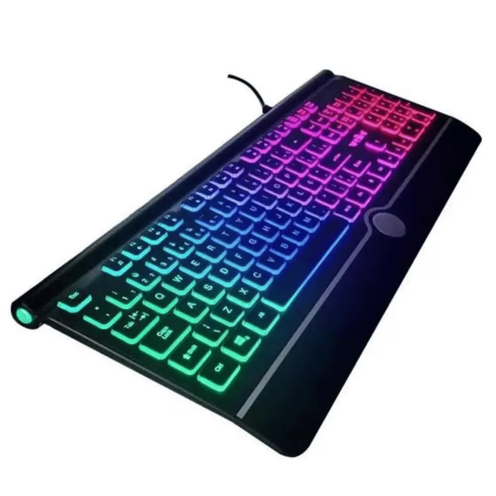 TECLADO GAMER LED RGB C/ FIO - HAIZ - HZ-580