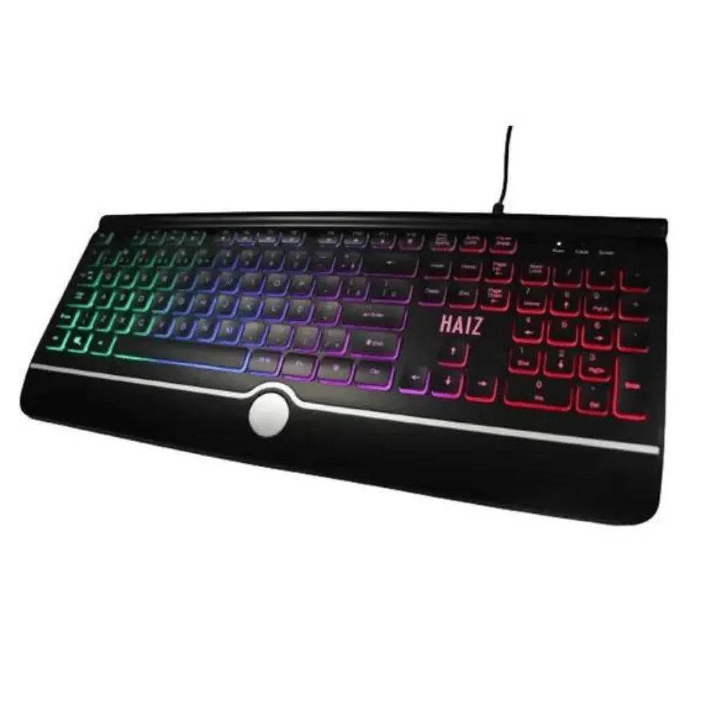 TECLADO GAMER LED RGB C/ FIO - HAIZ - HZ-580