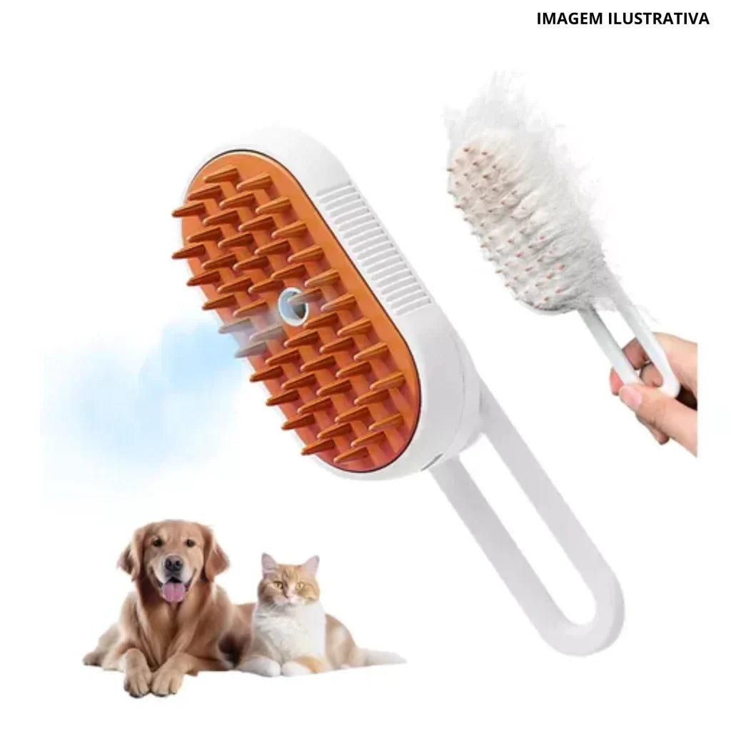 ESCOVA ELÉTRICA DE PELOS P/ CÃES E GATOS BM-F1195